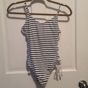 Nautical one piece swimsuit